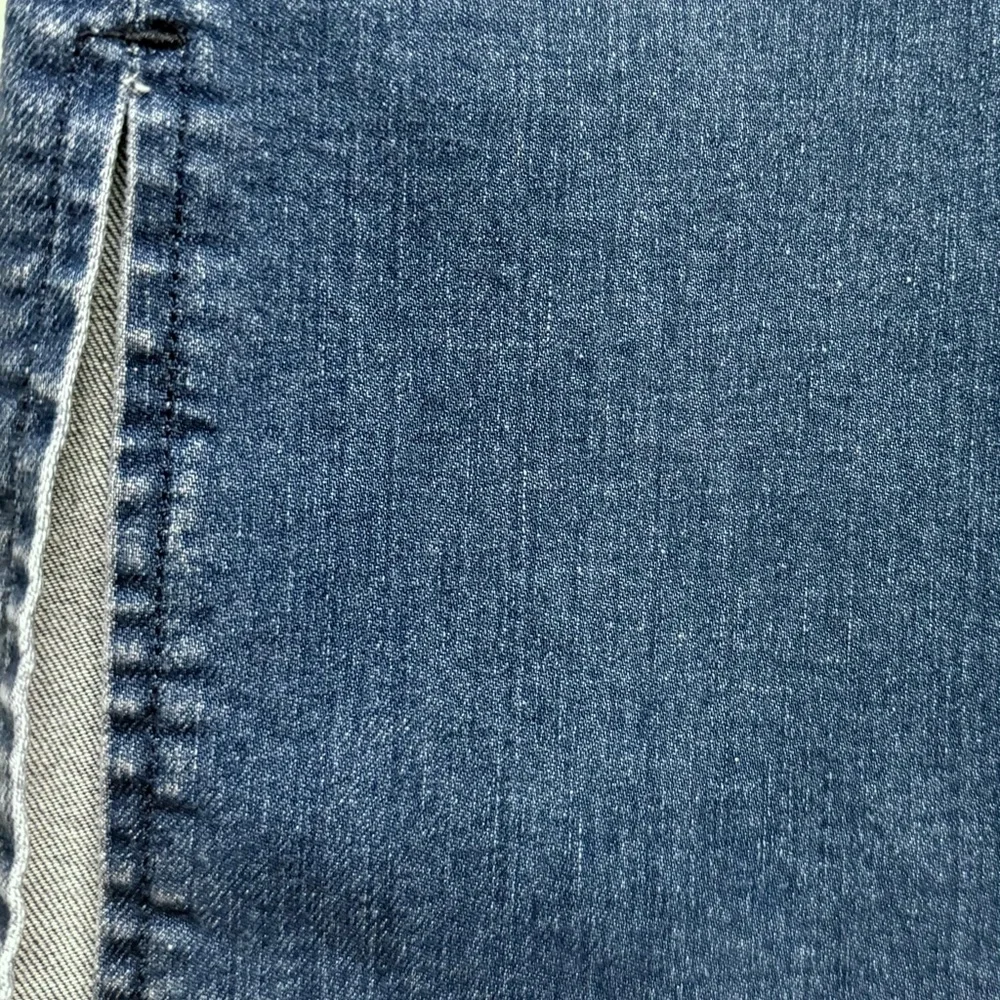 Michael Kors Deep Blue Cropped Jeans Slit at Bottom of Leg